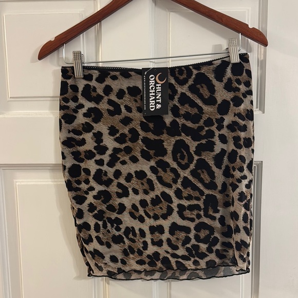 Leopard Mini Skirt (Hunt & Orchard) - Picture 1 of 4